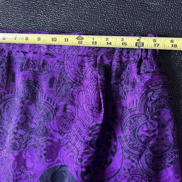 VTG Jones New York Purple Silk Midi Skirt sz 22 Straight Pencil Whimsygoth - Picture 6 of 8